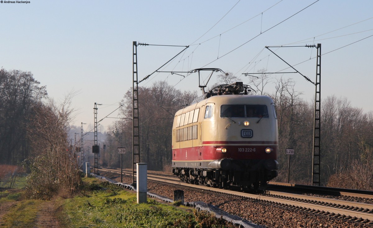 103 222-6 als Mess Tfzf (ST) 91554 (Efringen Kirchen-Müllhein(Baden)) bei Bad Bellingen 10.12.13
