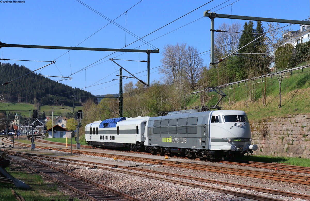 103 222-6 beim umsetzen in Baiersbronn 28.4.22