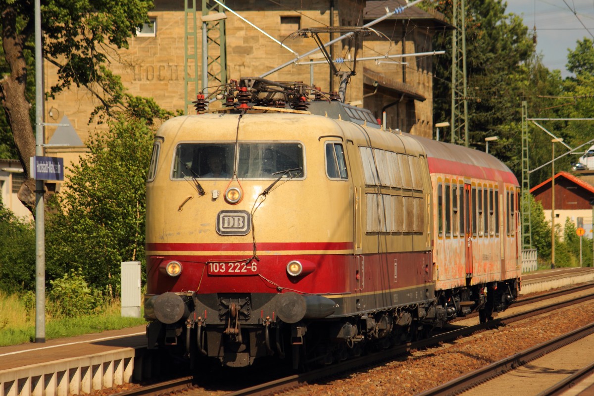 103 222-6 DB in Hochstadt/ Marktzeuln am 22.06.2012