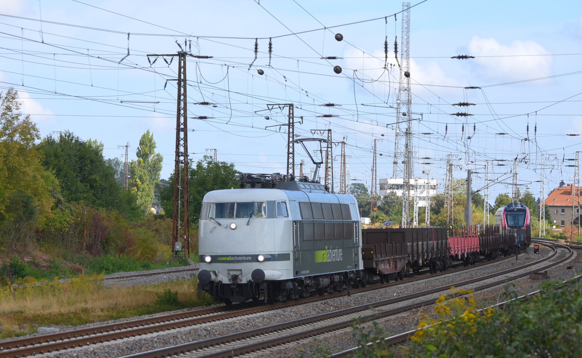 103 222-6 von RailAdventure in Großkorbetha 01.09.2018