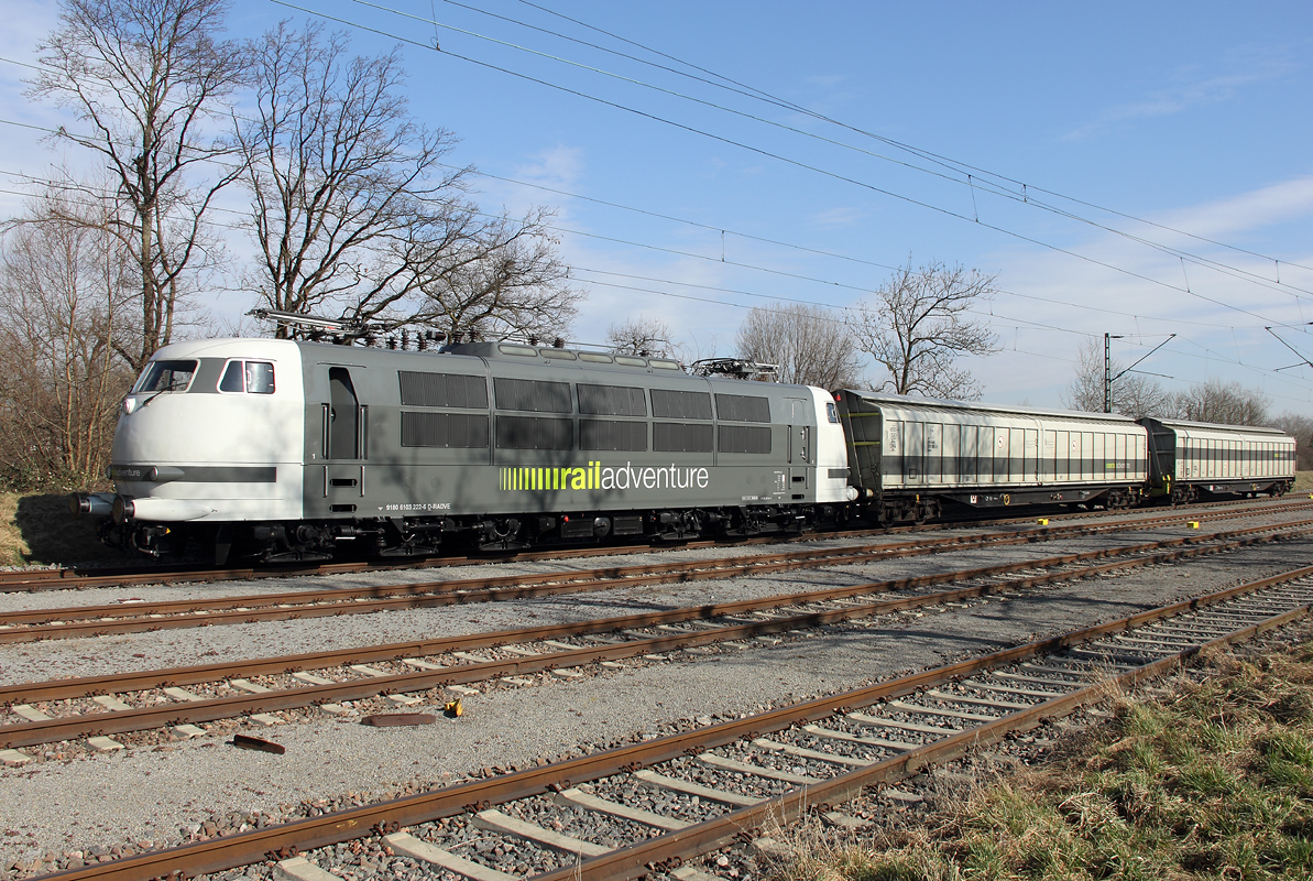 103 222-6 RailAdventure im Rheinhafen Karlsruhe 20.02.2015