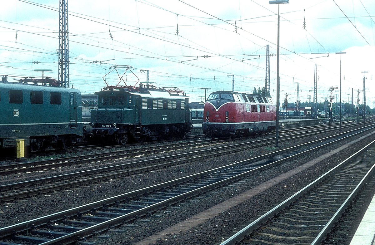 104 022 + 221 123  Rheine  21.07.78 