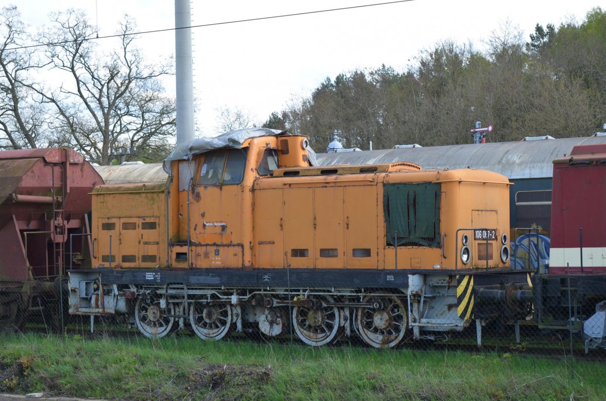 106 067-2 der Eisenbahnfreunde Hoher Fläming in Bad Belzig 01.05.2015