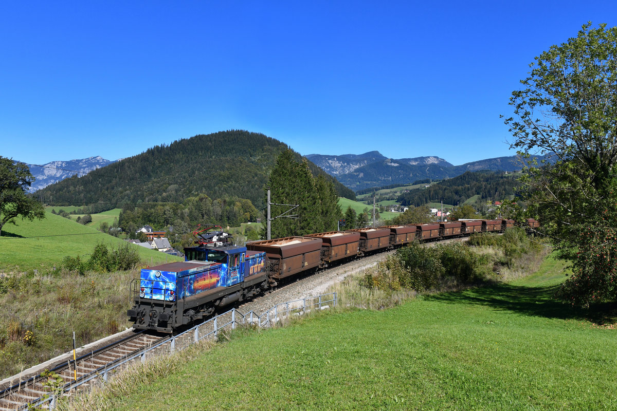 1063 039 mit GAG 61012 am 30.09.2018 bei Spital am Pyhrn. 