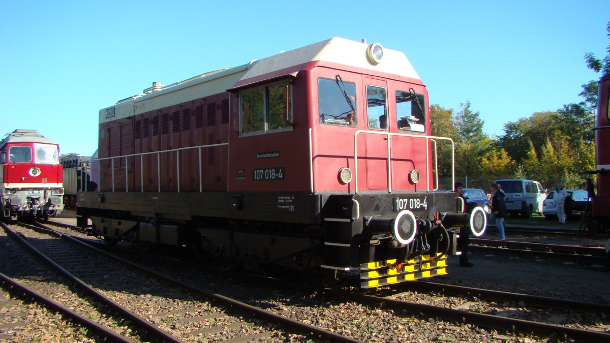 107 018-4 DB Museum Leipzig Plagwitz, 15.10.2011.