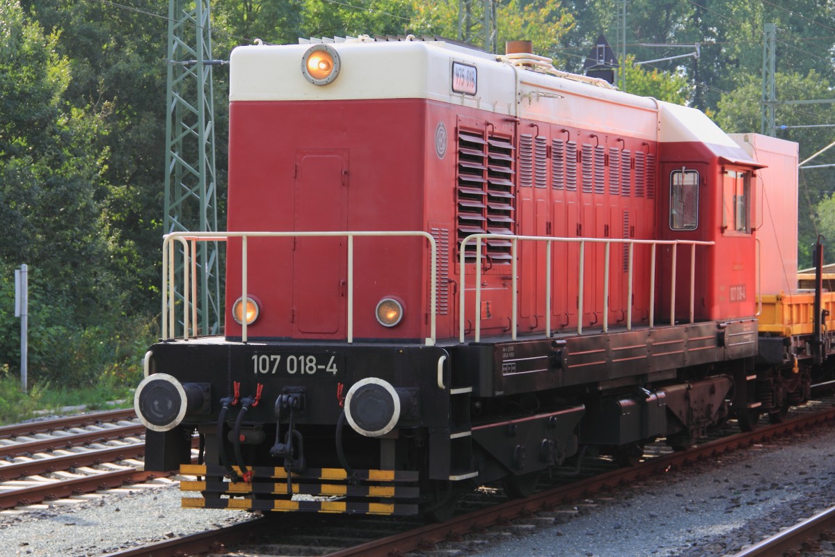 107 018-4 Railsystems RP in Hochstadt/ Marktzeuln am 29.08.2013.