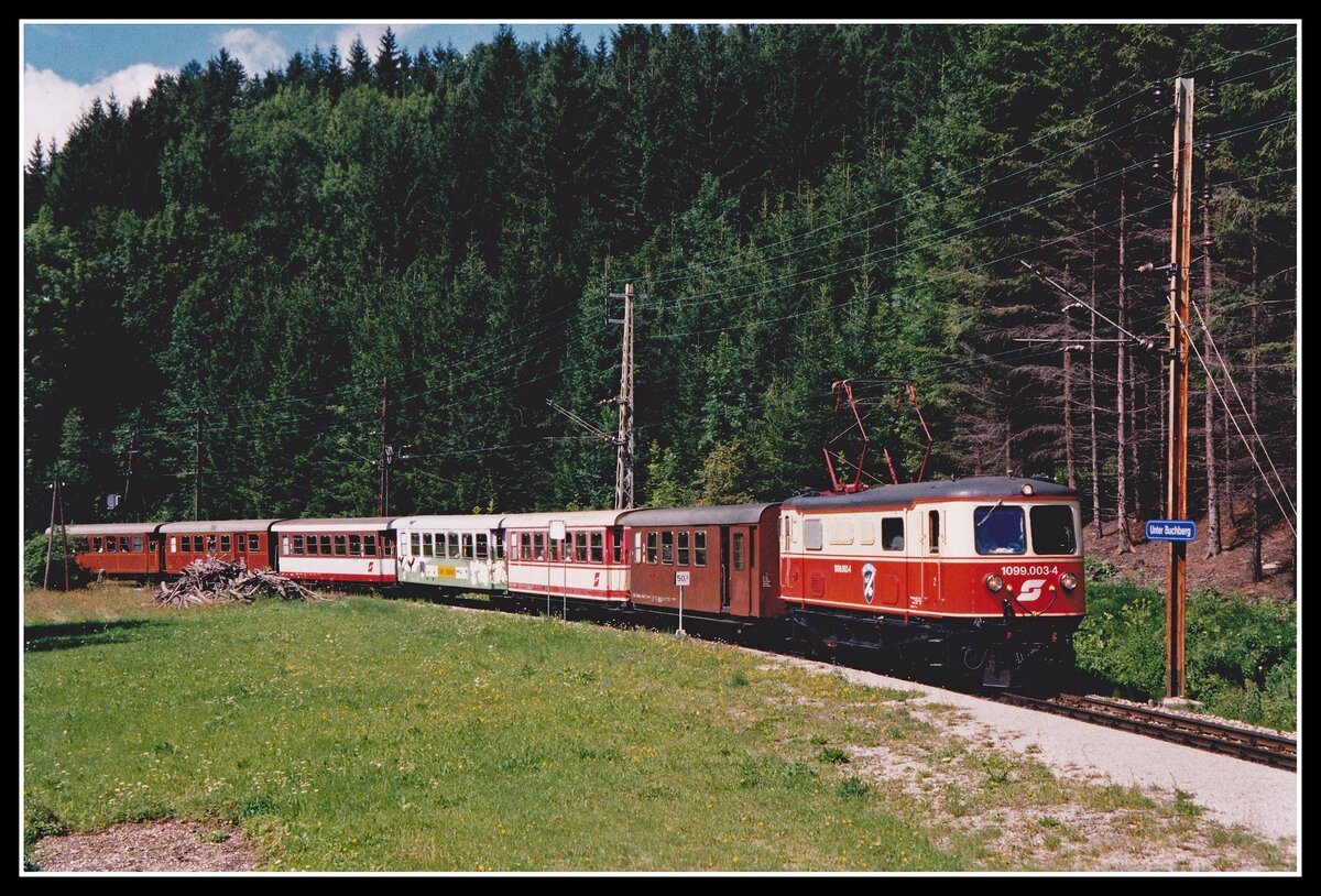 1099 003 mit R6813 in Unterbuchberg am 6.07.2000.