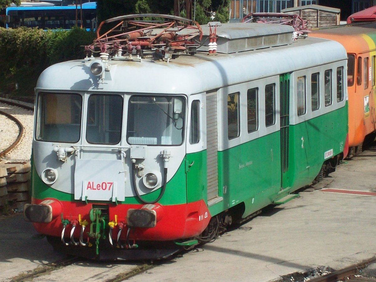 11 sept 2008, ALe 07 of Ferrovia Sangritana sits at Lanciano depot