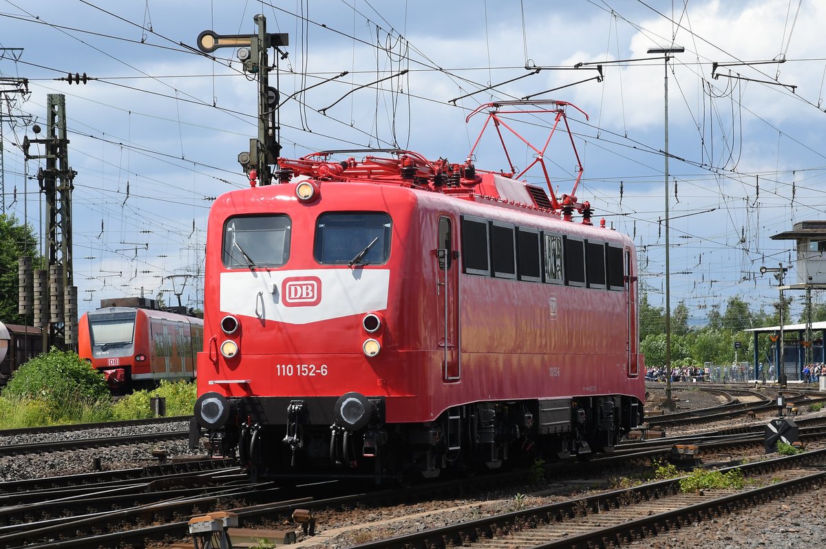 110 152 im Strahle-Lack am 18.06.16 zum Sommerfest in Koblenz-Lützel