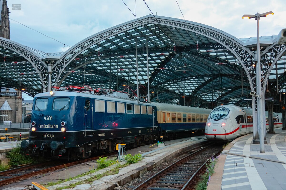 110 278-9 CBB Centralbahn mit Sonderzug nach Heidelberg, August 2025.