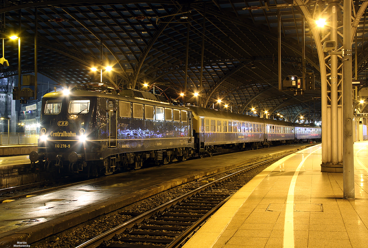 110 278  CBB  mit Eishockey Sonderzug aus Ingolstadt in Köln Hbf am 07.10.2019
