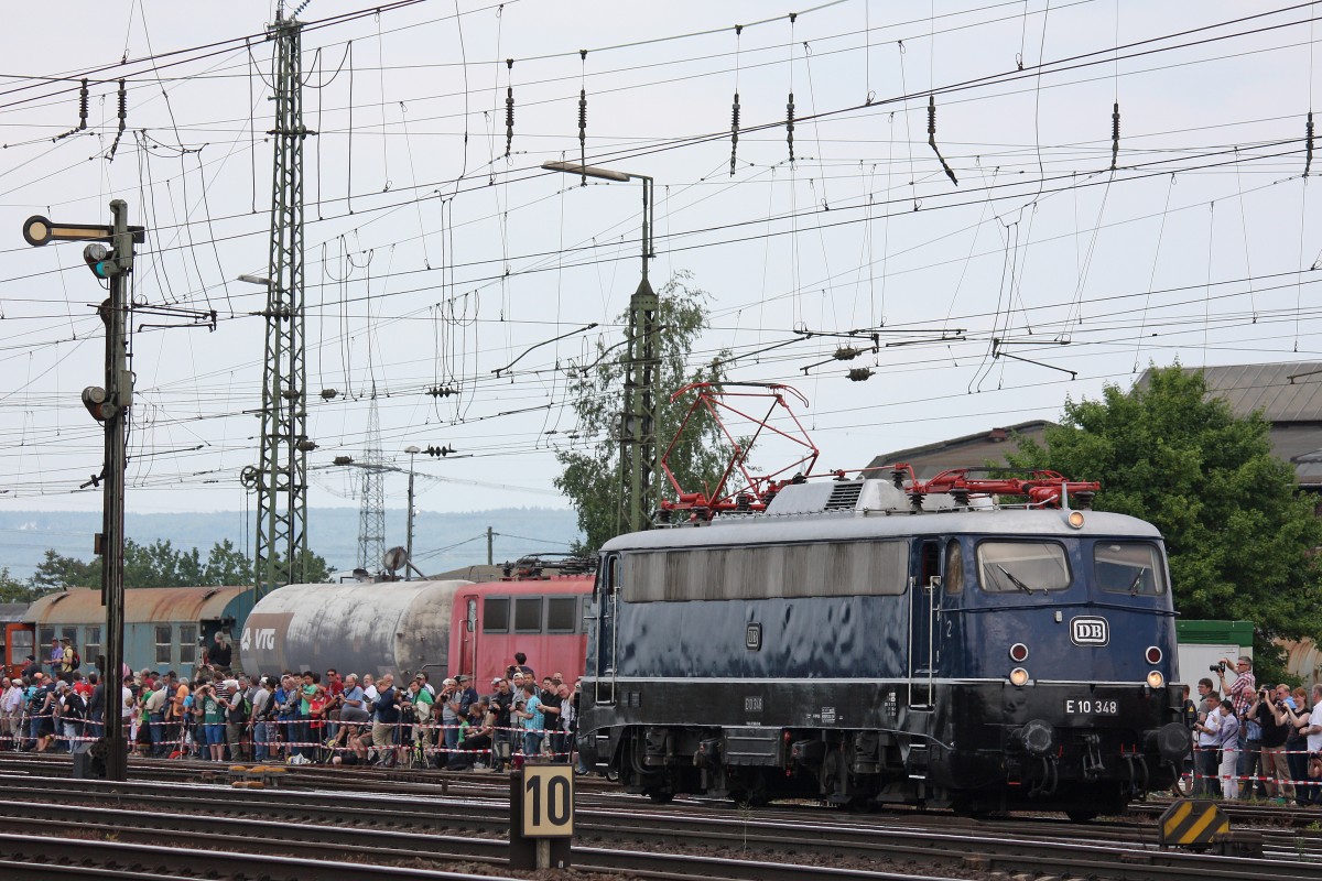 110 348 am 8.6.13 bei der Lokparade in Koblenz-Lützel.