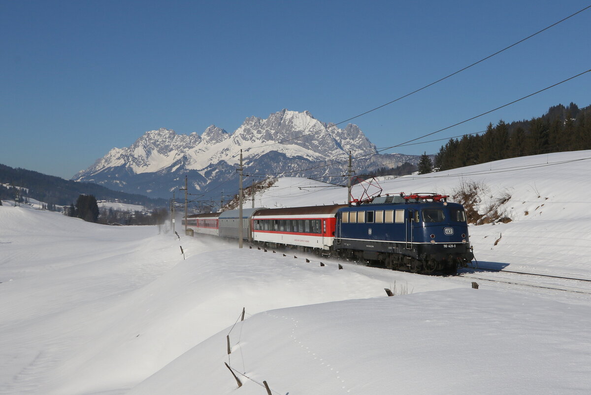 110 428 am 12. Februar 2022 bei Fieberbrunn/Tirol.