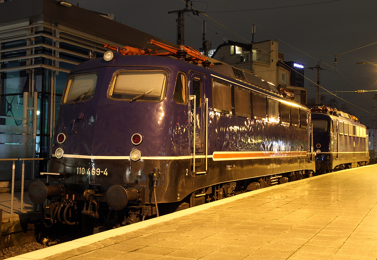 110 469 am Kantinengleis in Köln Hbf am 23.12.2017 