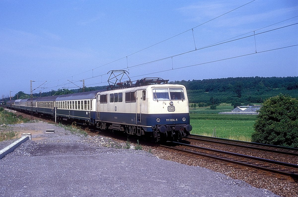 111 034  bei Vaihingen ( Enz )  30.06.90