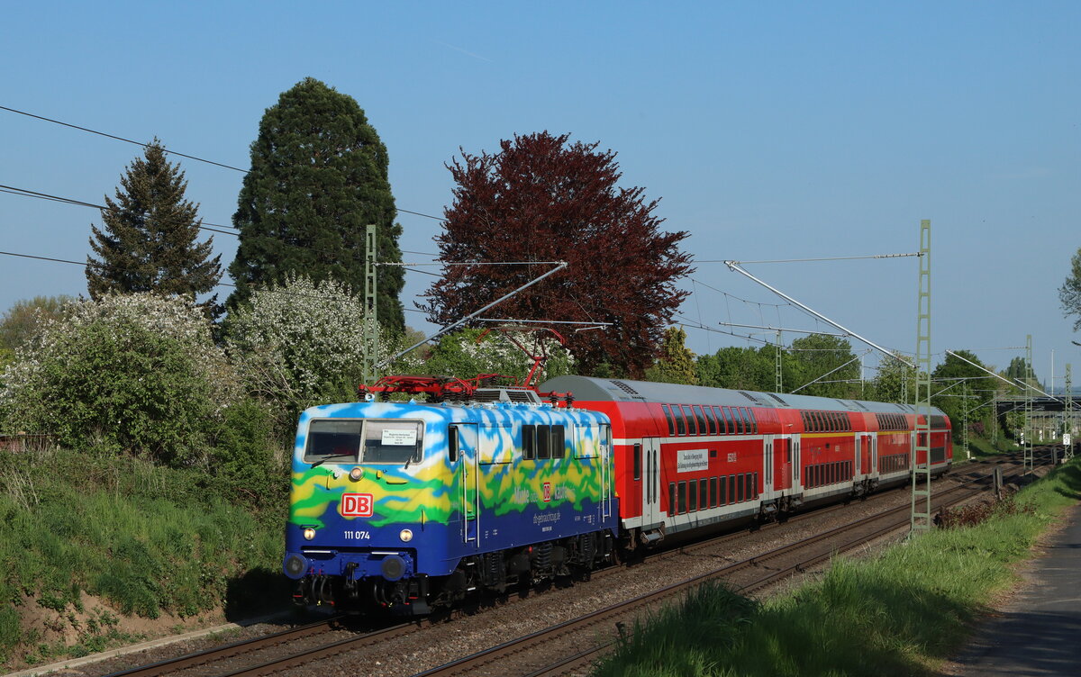 111 074, Bonn-Tannenbusch, 28.04.2022, RB48 nach Wuppertal-Oberbarmen