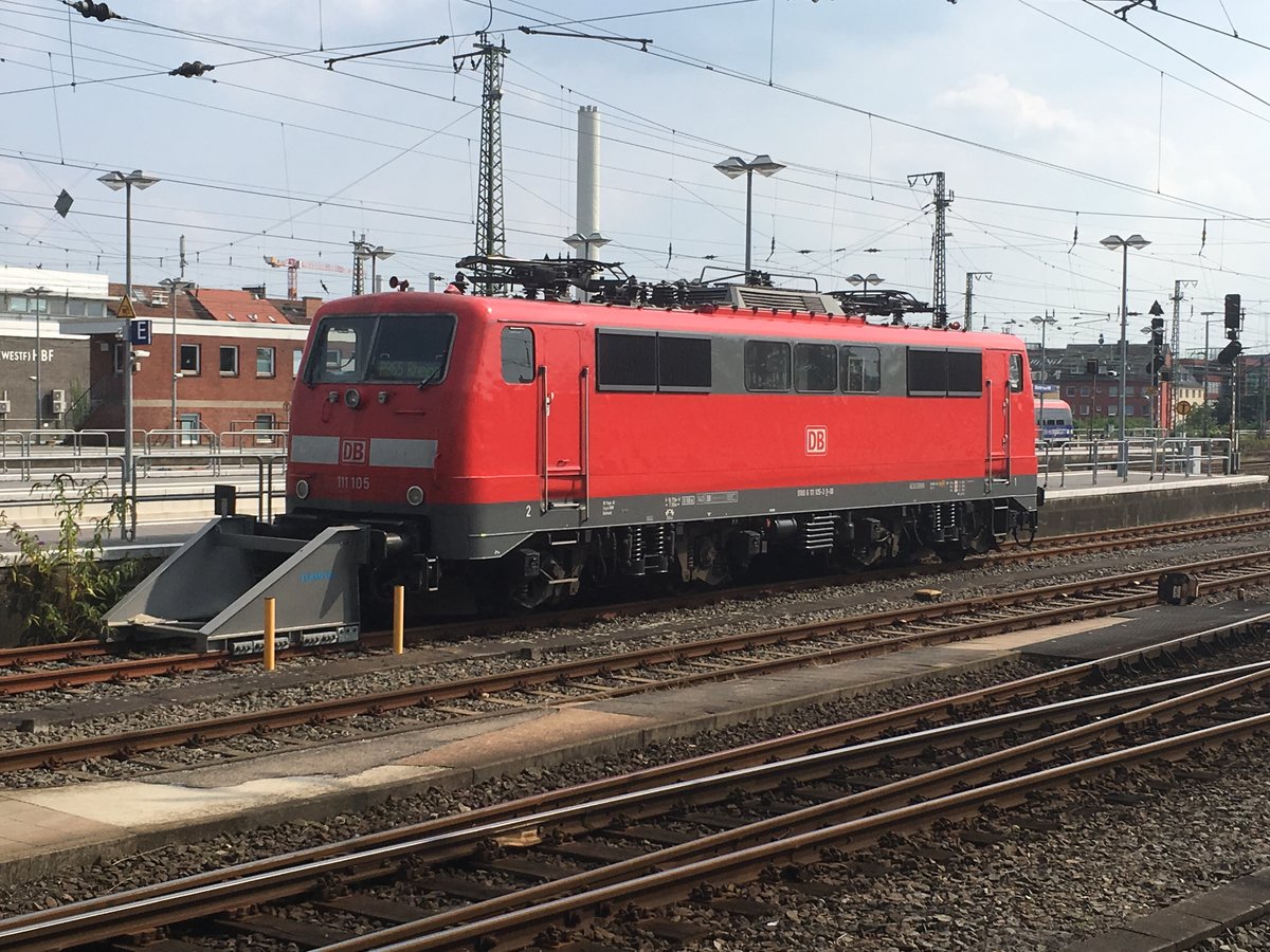 111 105 abgestellt am 22.08.2017 in Münster (Westf.)