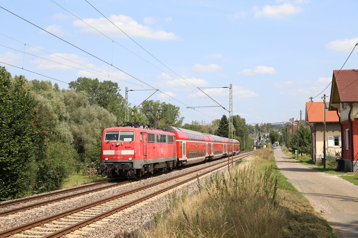 111 132 bei Wernau am 26.08.2018.