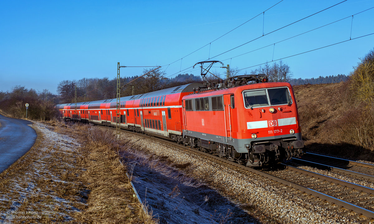 111 177-2 | Pölling | 09.02.2011 | RE 4257, Nürnberg - München