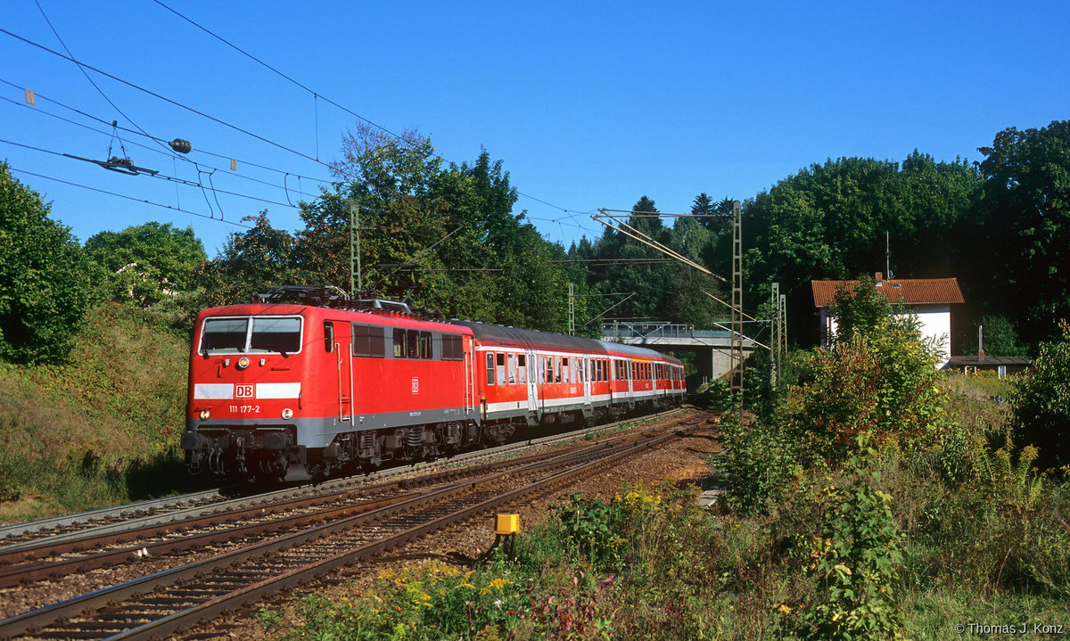 111 177-2 | Undorf | 09.09.2008 | RB 32146, Regensburg - Neumarkt (Oberpf.)