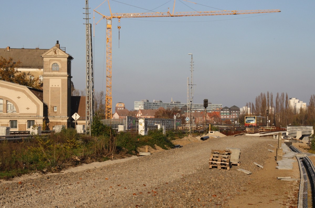 11.11.2011. Grundhafte Erneuerung zwischen Berlin Treptower Park und Ostkreuz