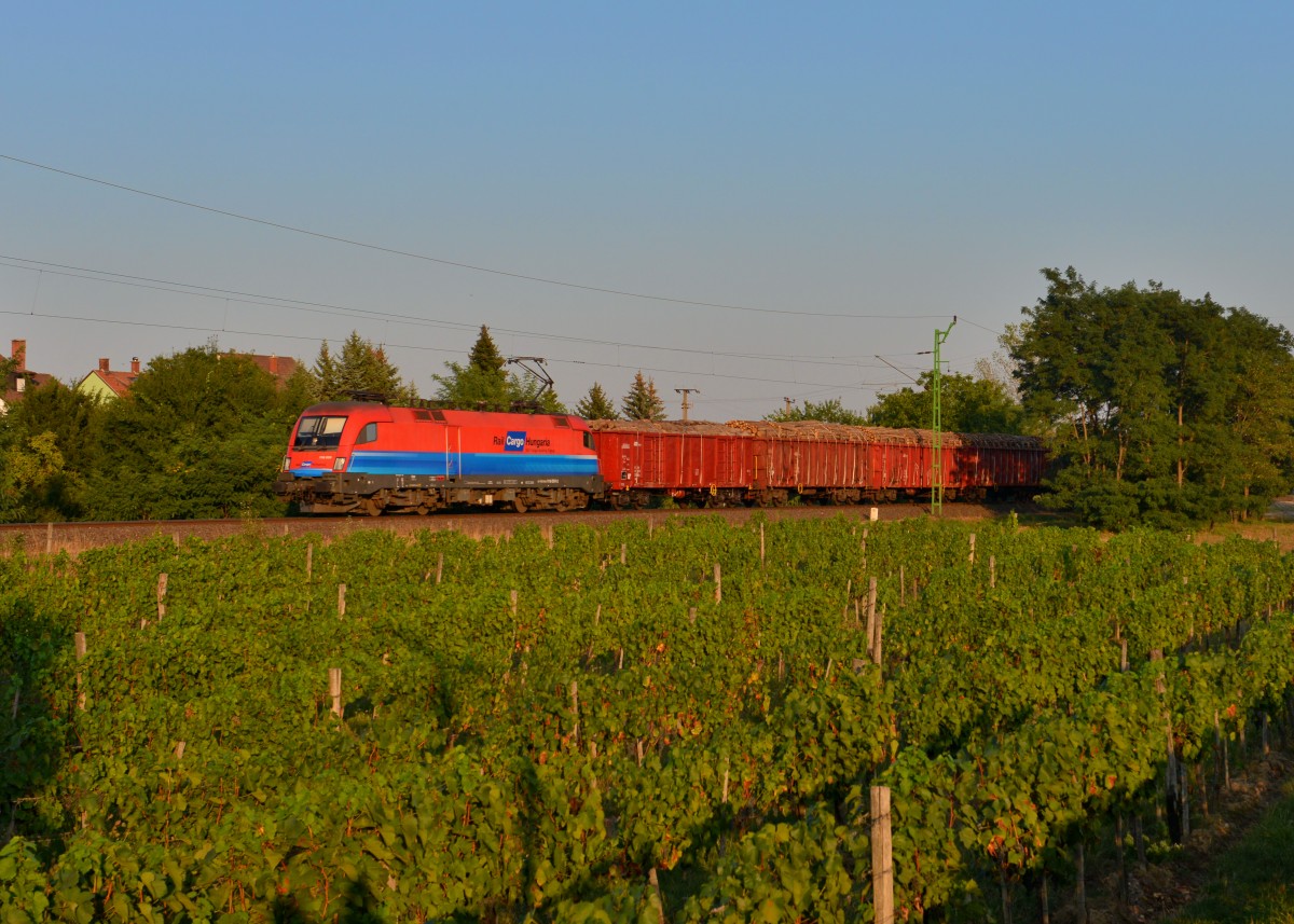 1116 009 mit einem Güterzug am 01.09.2015 bei Kopháza.