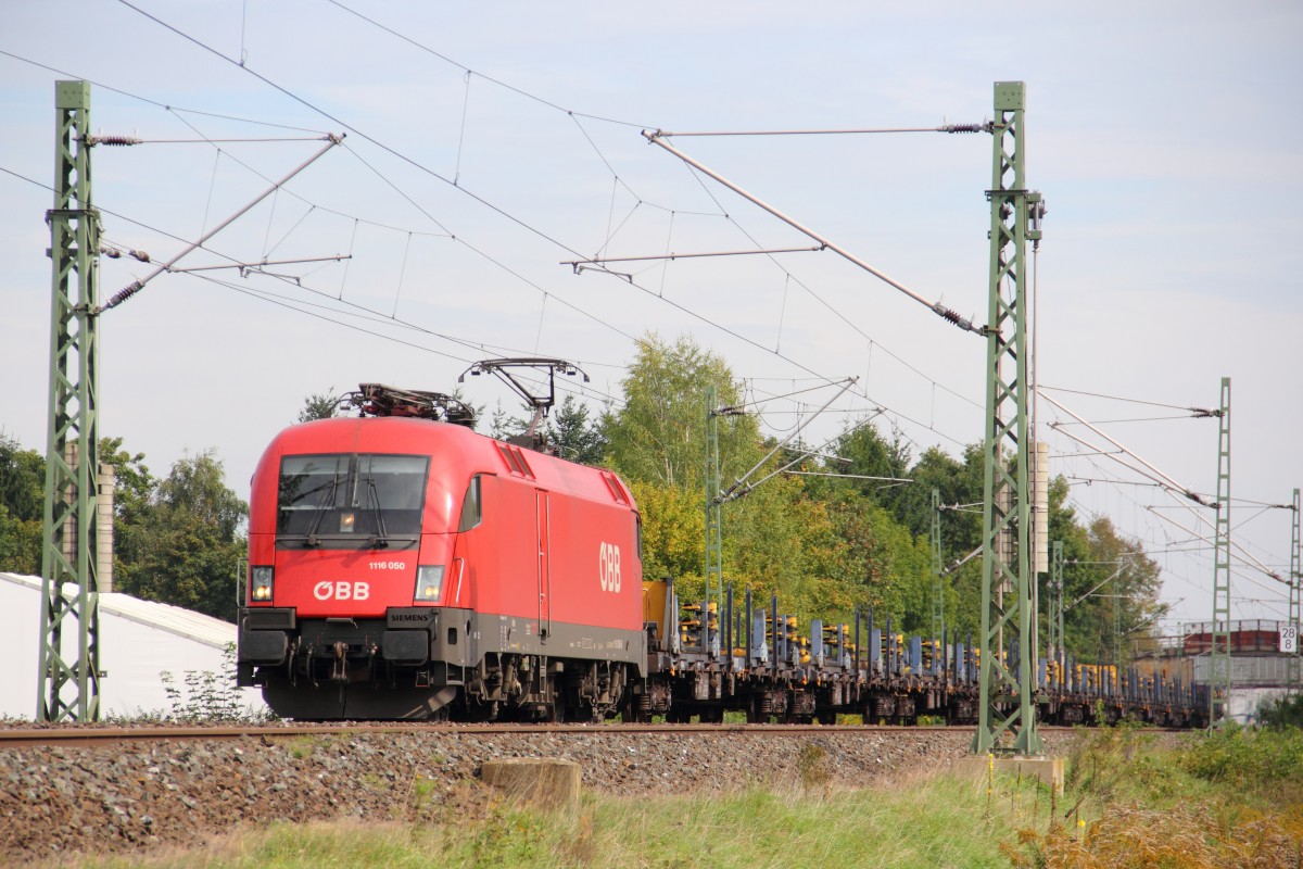 1116 050 BB bei Reundorf am 18.09.2014.