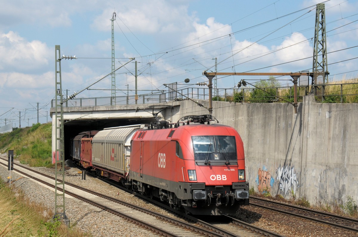 1116 055 am 10.08.13 bei Waldtrudering/Mnchen