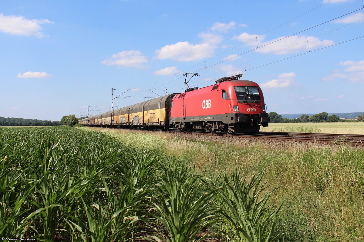 1116 108 ÖBB mit einem Altmannzug bei Niedernjesa am 20.06.2017