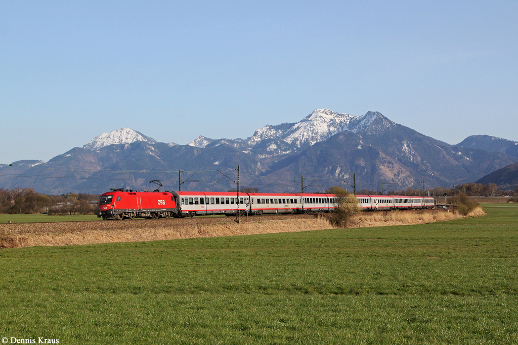 1116 124 mit IC 866 am 30.03.2014 bei Bernau.