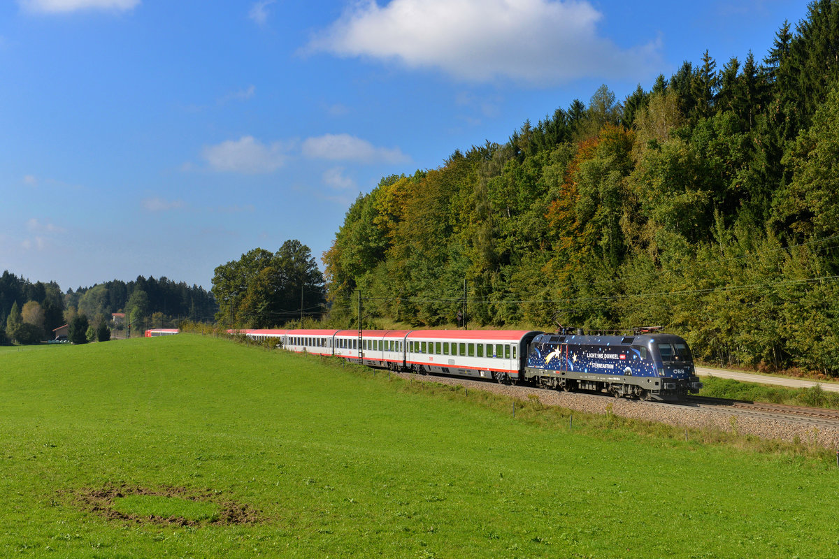 1116 126 mit EC 113 am 03.10.2014 bei Hufschlag. 