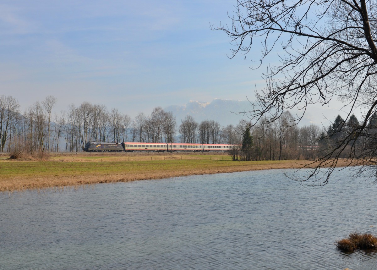 1116 126 mit einem EC am 11.03.2014 bei Niederaudorf. 