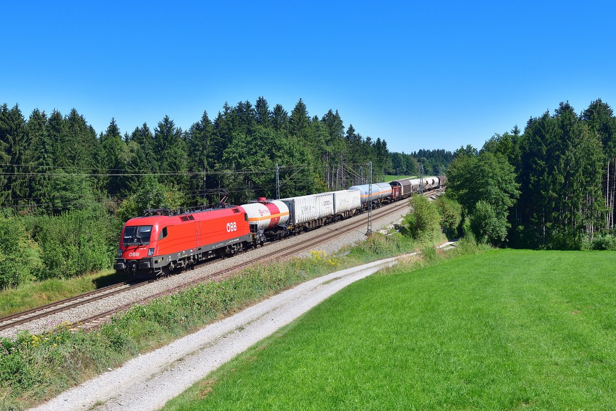 1116 141 mit GAG 45808 am 21.08.2020 bei Grabenstätt.