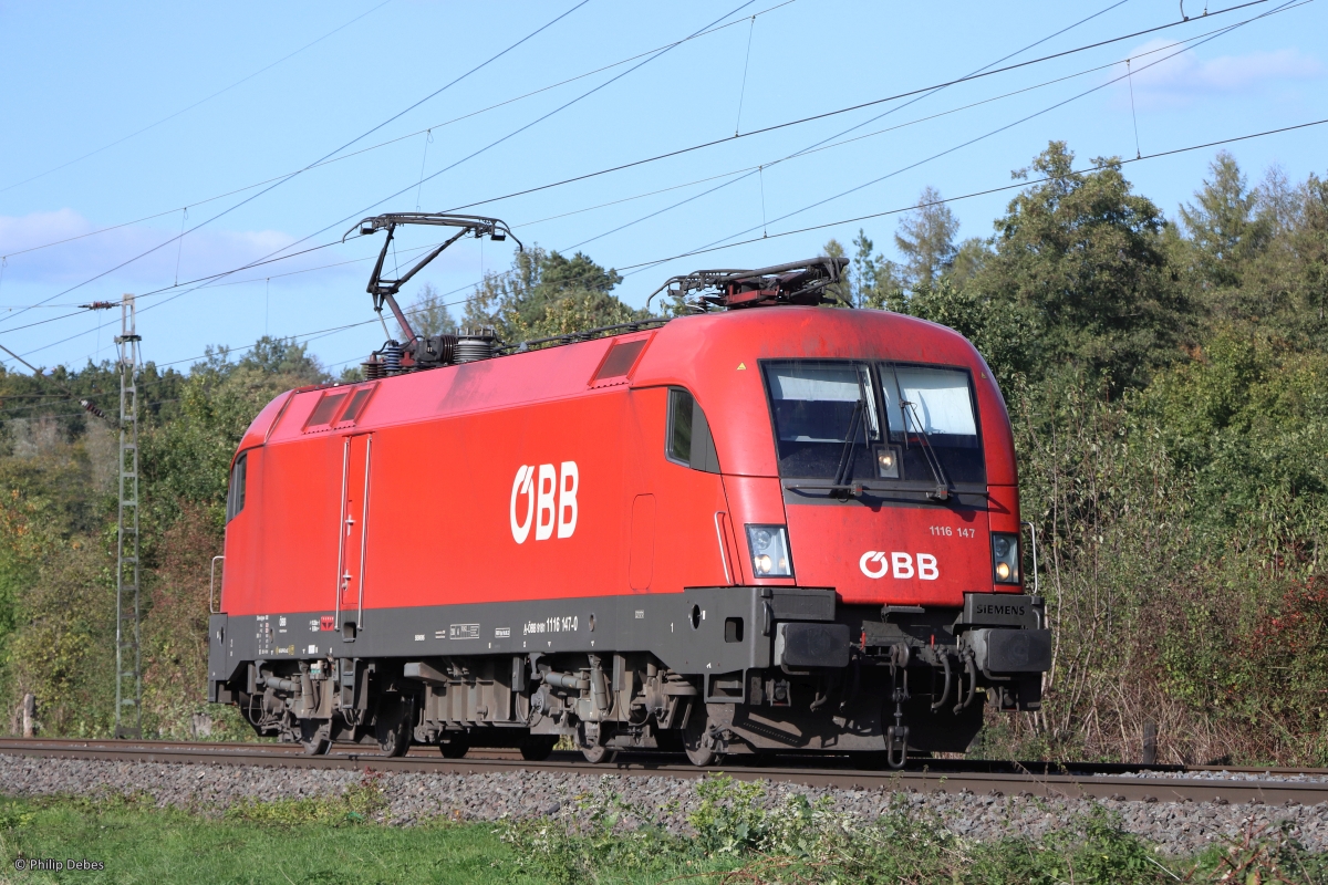 1116 147-0 (ÖBB) in Ratingen Lintorf, 11. Oktober 2022
