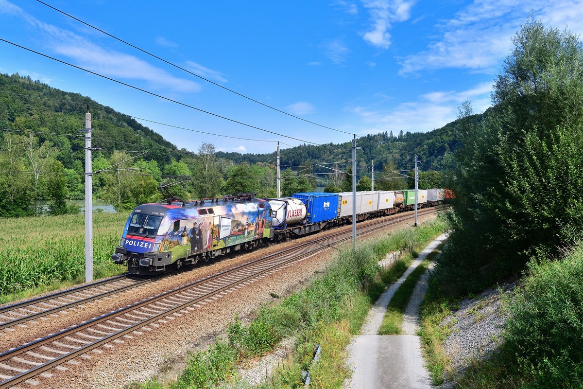 1116 157 mit TEC 41941 am 22.08.2020 bei Wernstein am Inn.