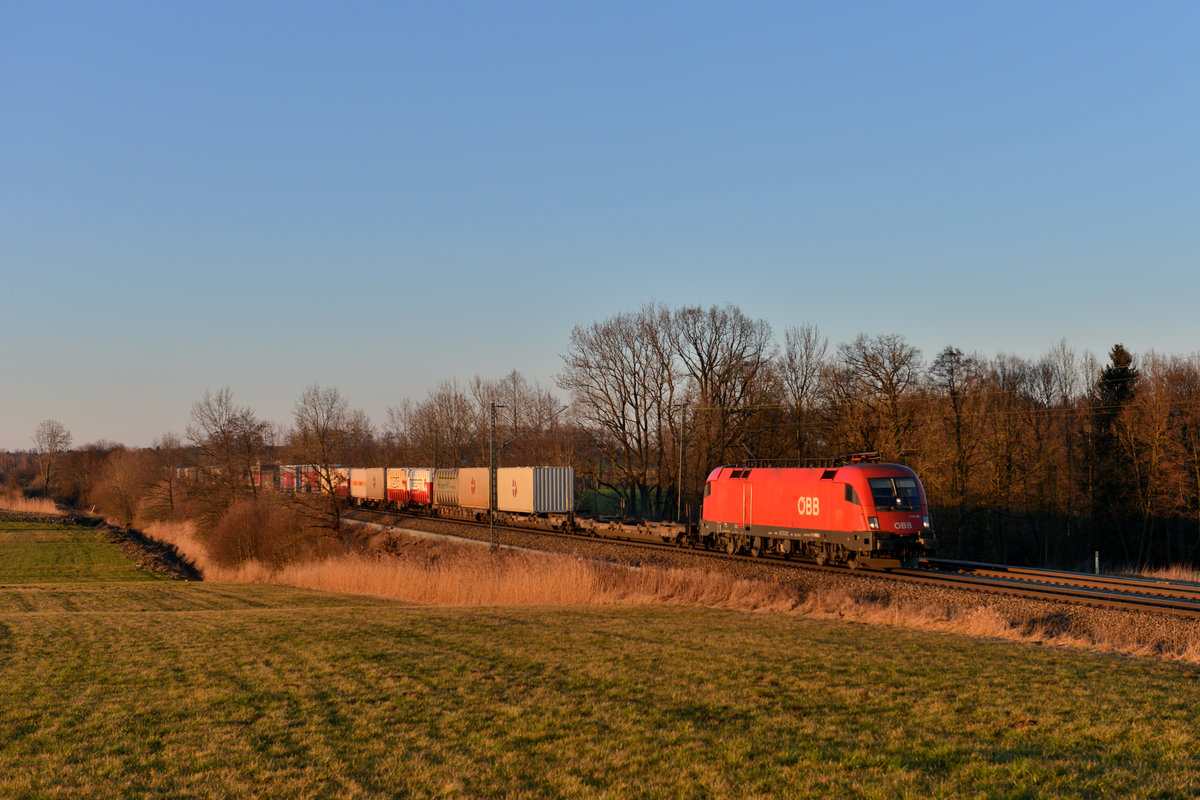 1116 160 mit einem KLV am 20.02.2014 bei Hilperting.