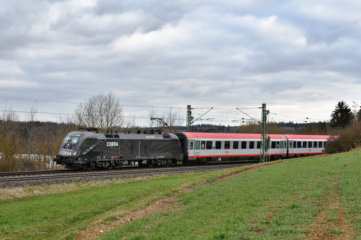 1116 182  Einsatzkommando Cobra  bespannte am 28. März 2019 EC 112. Aufgenommen in Westerstetten. 