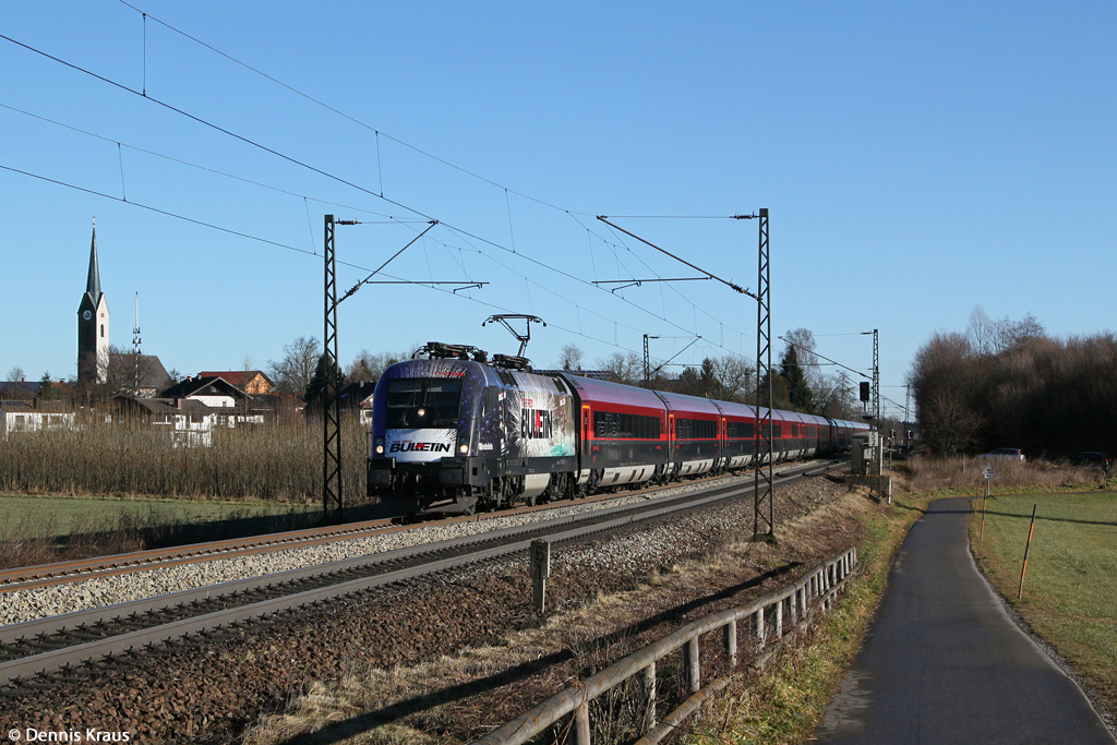 1116 222 mit Rj 160 am 27.12.2013 in Stephanskirchen.