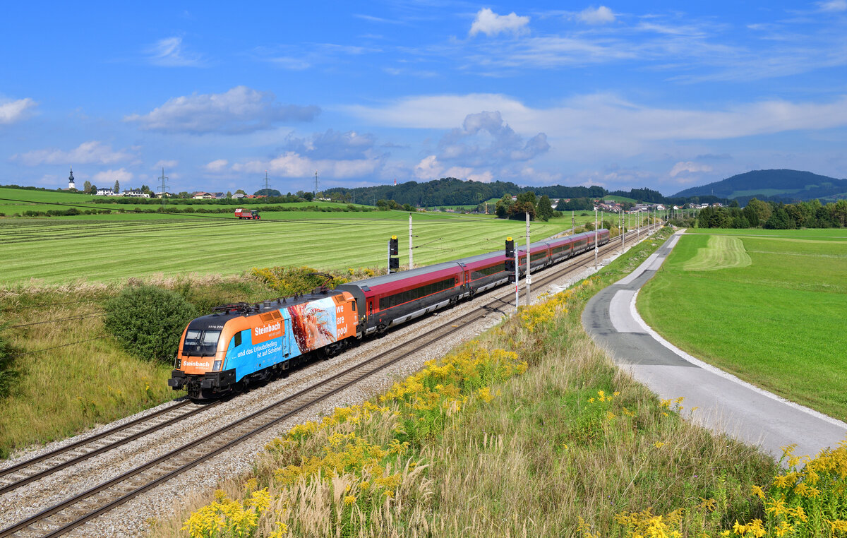 1116 229 mit einem RJ am 13.09.2021 bei Weng.
