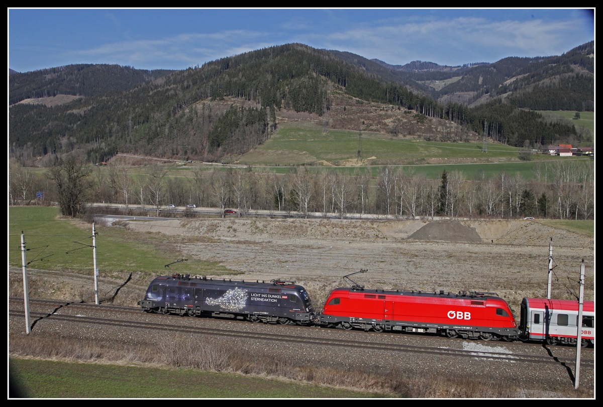 1116 258 + 1116 097 bei Niklasdorf am 22.03.2019.