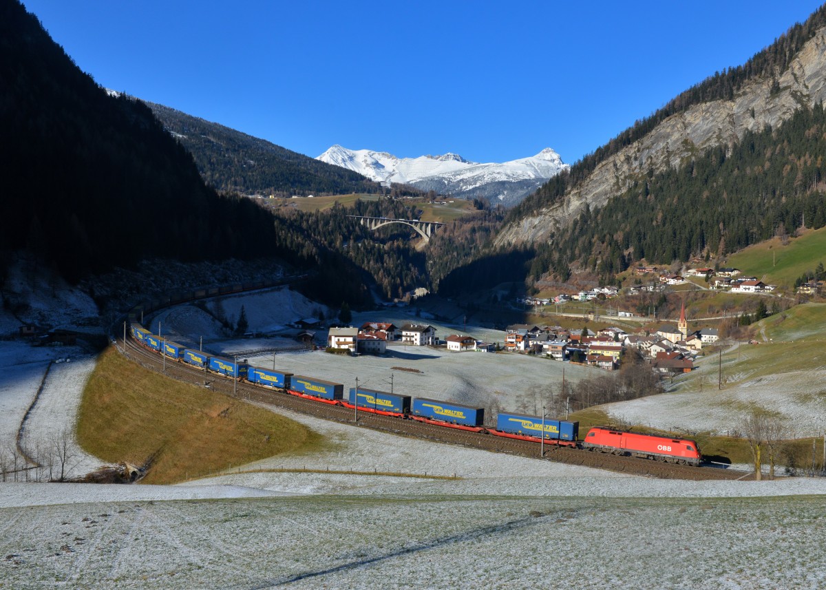 1116 265 mit einem Walter-KLV am 24.11.2015 bei St. Jodok am Brenner. 