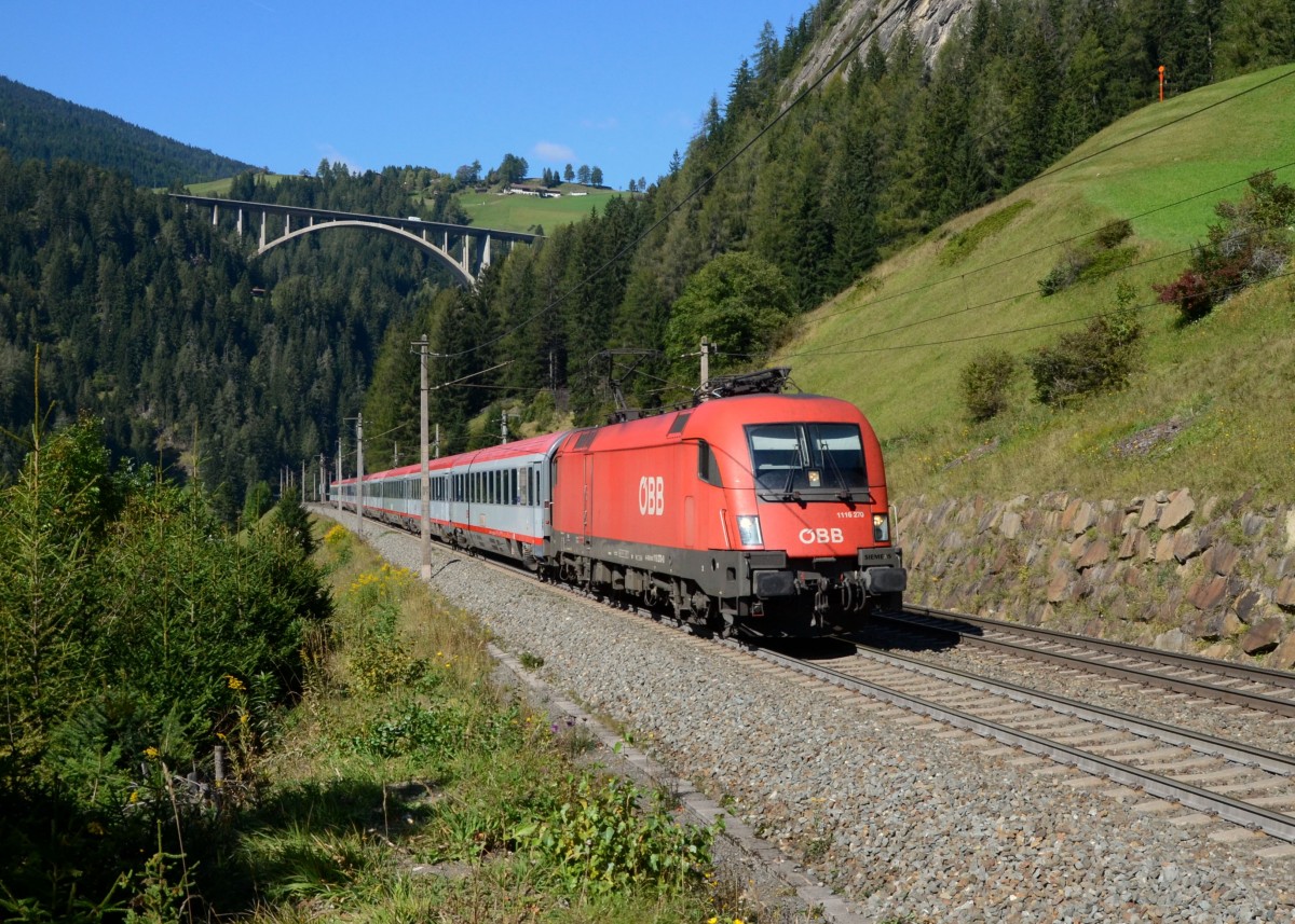 1116 270 mit einem EC am 27.09.2014 bei St. Jodok am Brenner.