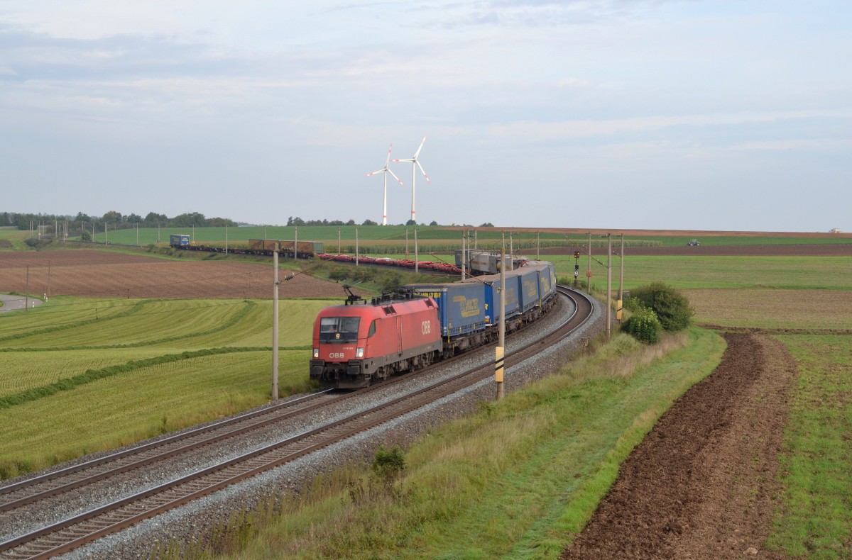 1116 281 mit einem KV-Zug am 18.09.2014 zwischen Herrnberchtheim und Uffenheim