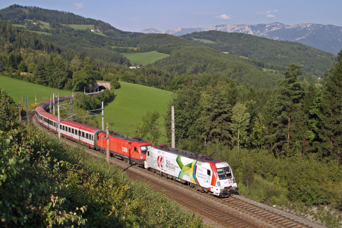 1116.130+067 mit OIC-531 bei der Steinbauer Wiese am Eichberg. 31.8.13