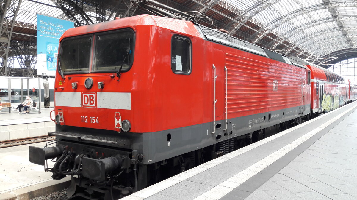 112 154 Überführung am 08.06.2021 zwischenhalt in Leipzig Hauptbahnhof