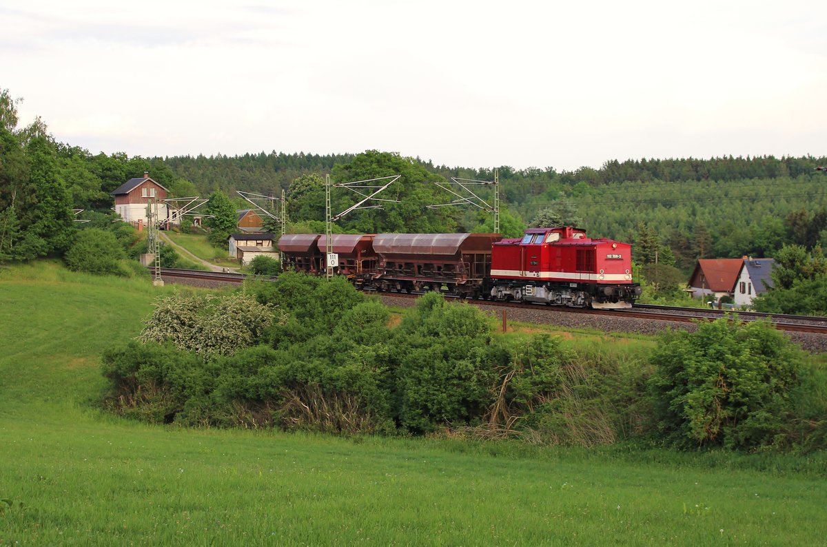 112 708-3 zu sehen am 29.05.17 in Jößnitz/V.
