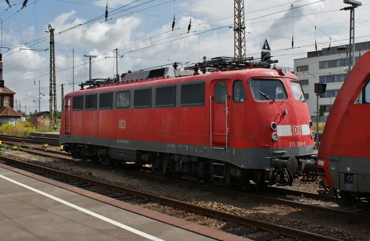 113 309-9 ebenfalls im Leipziger Hbf. abgestellt am 20.08.13.