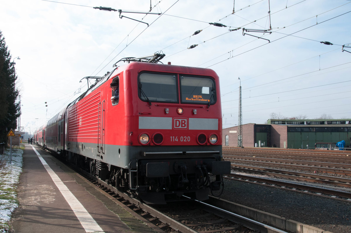 114 020 (RB75) @ Kranichstein am 06.02.2018