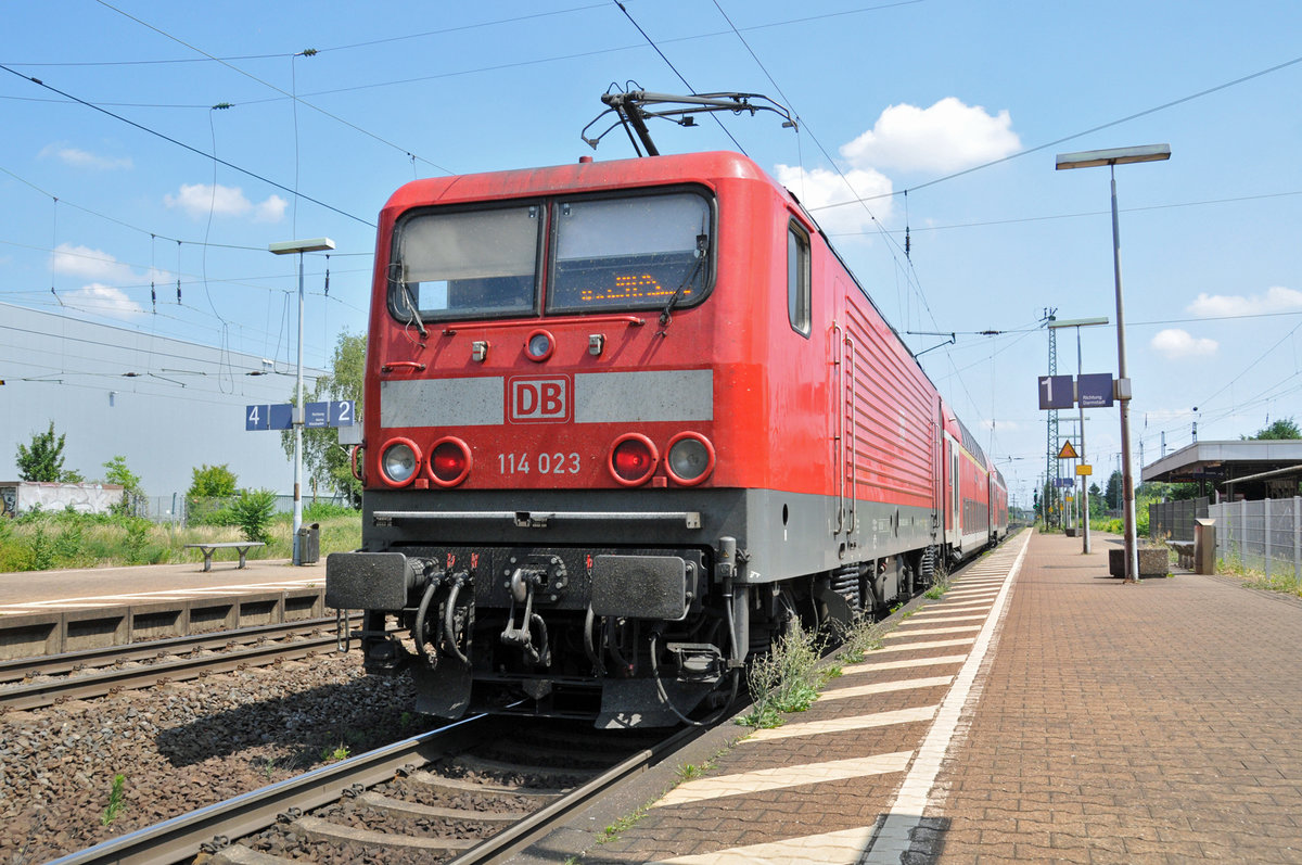 114 023 mit RB75  @ Gross Gerau am 05.06.2018