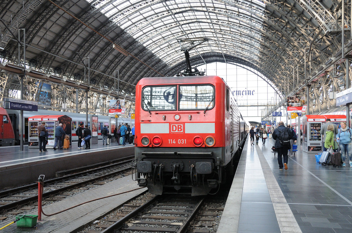 114 031 @ Frankfurt Hbf am 08.09.2017.